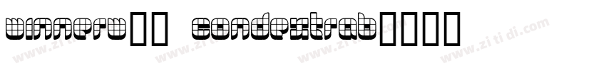 WinnerW29 CondExtraB字体转换